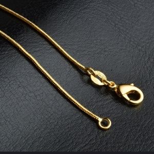Snake chain 18k gold plated 925 18"